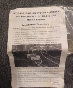 45129A1 Mercury-Mercruiser BY-PASS IGNITION SYSTEM