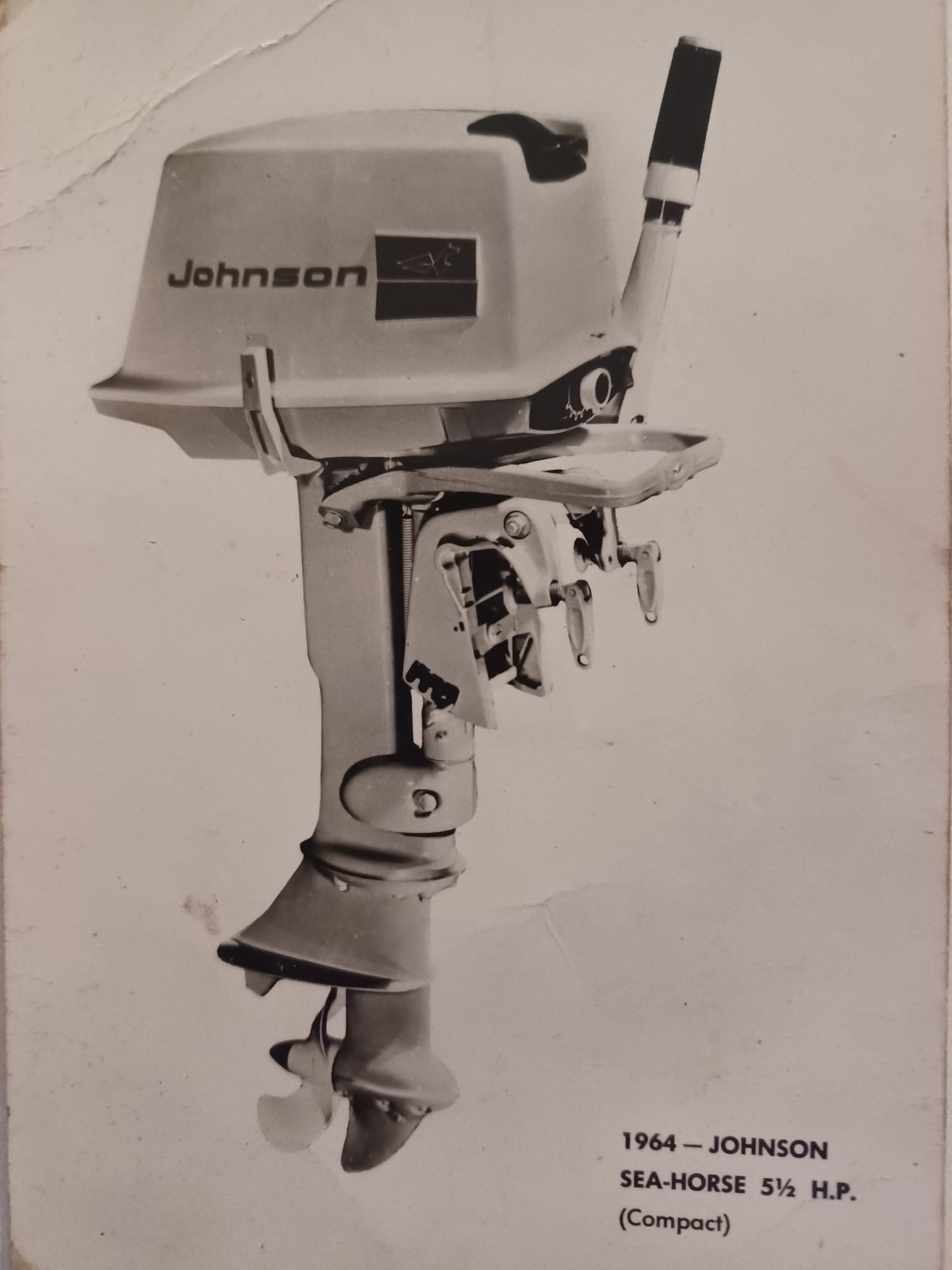 1964 Johnson Sea-Horse 5½ HP outboard motor — compact model