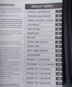 used service manual suzuki df 40/50 ( 4 stroke )