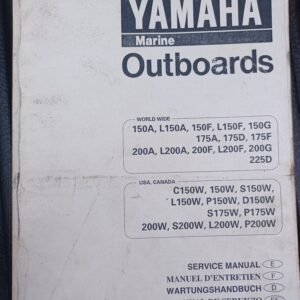used service manual yamaha 2 stroke v 6 150 hp 225 hp.