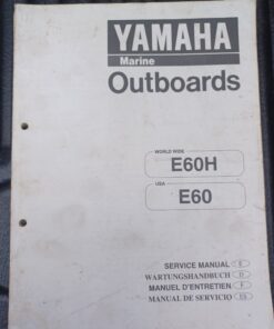 used yamaha service manual e60h/e60