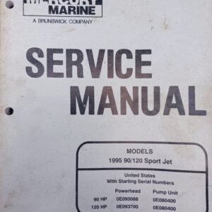 used mercury service manual 90/120 hp sport jet 1995